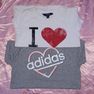 Girl's 6X "Heart Bundle " Tees